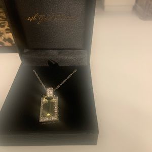 Beautiful God Coast 14k Gold Plated Citrine Necklace